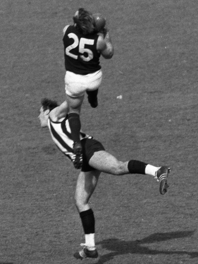 Alex Jesaulenko also sparked one of footy’s most iconic commentary calls from Mike Williamson: ‘Jesaulenko, you beauty!’ Picture: Bruce Howard