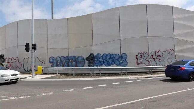 Graffiti on the West Gate Tunnel