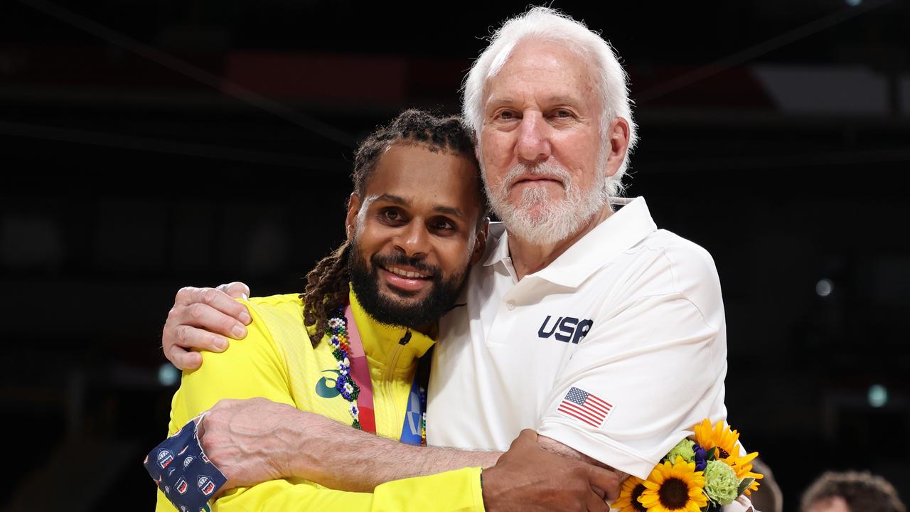 Patty Mills’ longtime NBA coach Gregg Popovich has paid him a touching tribute. (Photo by Gregory Shamus/Getty Images)