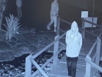 Security cam footage from Robina resident Jeannie Crawford's home the night two cars were stolen. Picture: Jeannie Crawford / contributed