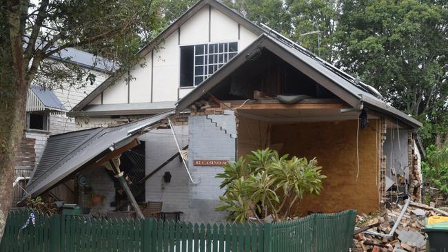 Scenes like this in South Lismore are what will greet the Prime Minister when he visits Picture: Nicholas Rupolo