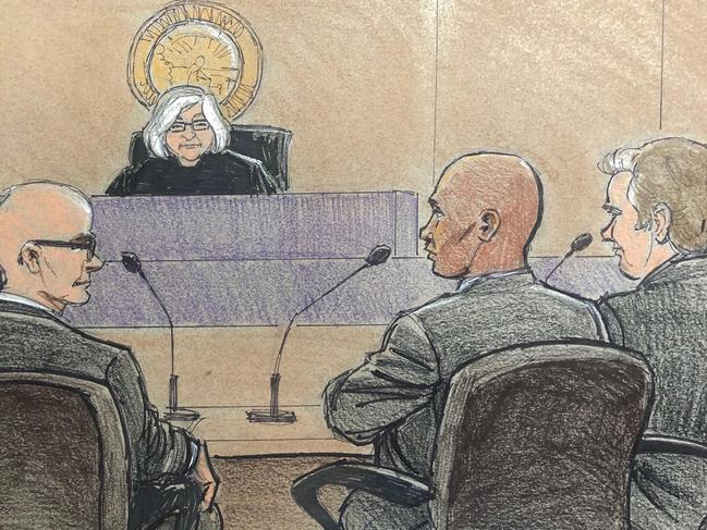 Mohamed Noor and his lawyers in court.  Picture: Cedric Hohnstadt