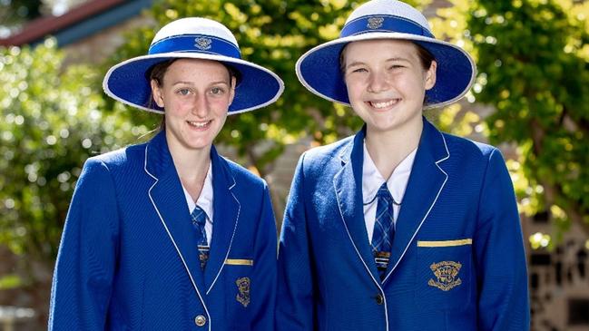 Loreto College captains Cate Ward and Gabrielle Hazzard. Picture: Contributed