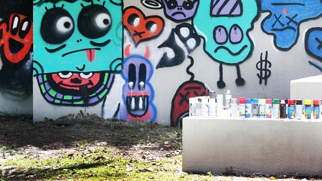 The graffiti left behind at QT at Surfers Paradise by Justin Bieber.. Picture Glenn Hampson