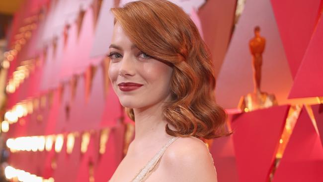 Emma Stone and husband Dave McCary are reportedly expecting their first child together. Picture: Christopher Polk/Getty Images