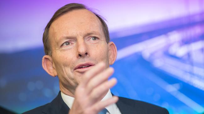 Tough sell ... Prime Minister Tony Abbott visits the Traffic Management Centre in Adelaide today. Picture: Tom Huntley