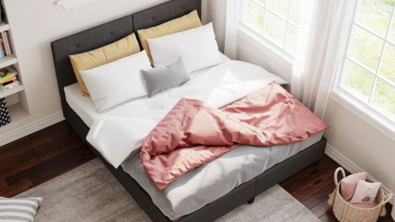 Enjoy 10 per cent off the Emma Sleep award-winning bed frame, pieces starting from just $585. Picture: Emma Sleep