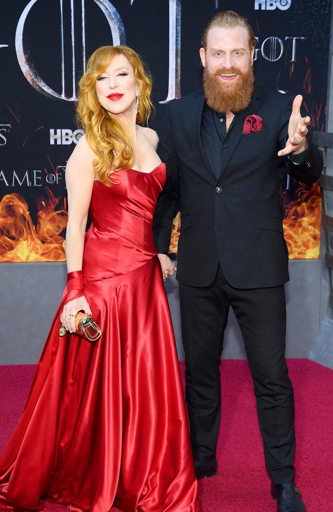 Gry MolvÃ¦r Hivju and Kristofer Hivju attend the “Game Of Thrones” Season 8 Premiere on April 03, 2019 in New York City. (Photo by Dimitrios Kambouris/Getty Images)