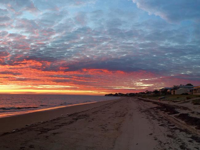 Sunrise at Black Point on Yorke Peninsular. Picture: Alison Robertson