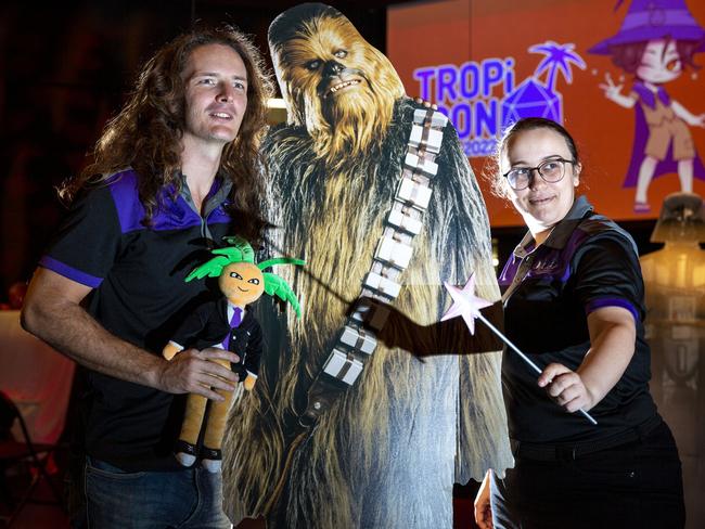 Geek Culture Collective secretary Dylan Bennett and Cosplay committee member Stephanie Alm have both been instrumental in the organisation of the TROPiCON convention. Picture: Floss Adams.