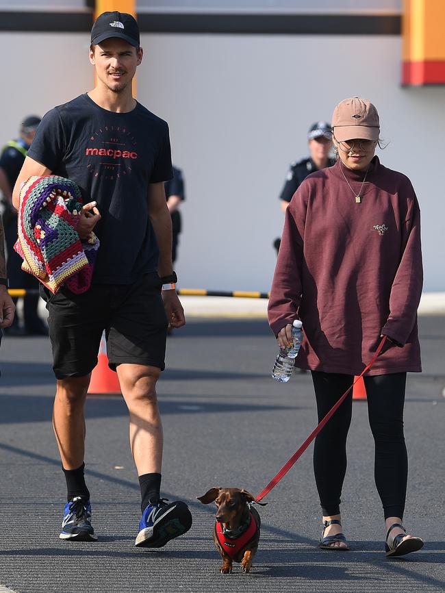 Dogs were among the evacuees. Picture: AAP