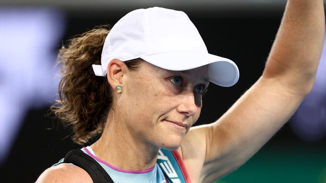 Samantha Stosur won only one game against Jessica Pegula. Picture: Getty Images