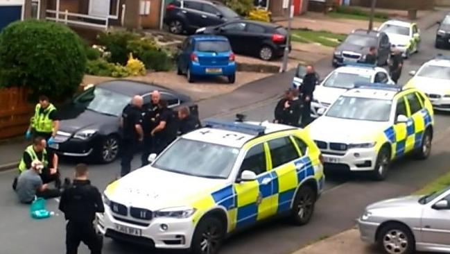 Video footage showing the arrest of the alleged suspect in the shooting of Labour MP Jo Cox. Source: TWITTER @itvnews