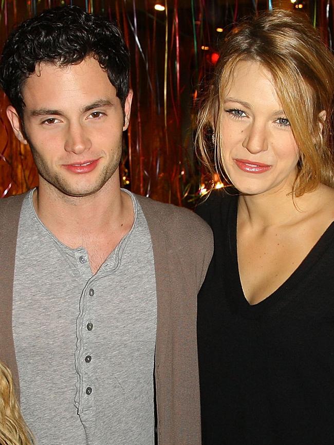 Penn Badgley and Blake Lively were also in a three-year relationship during filming. Picture: Andrew H. Walker/Getty Images for Juicy Couture