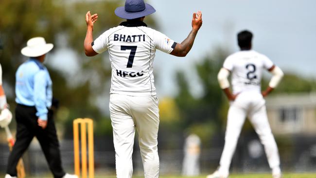 VTCA: Haig Fawkner’s Jaspreet Bhatti reacts after a misfield.