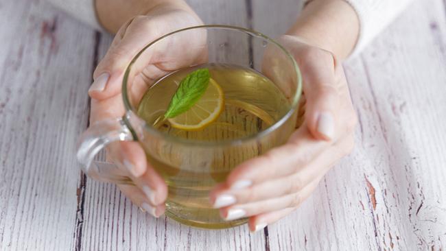 As temperatures drop, sip on green tea with a slice of lemon or orange. Picture iStock