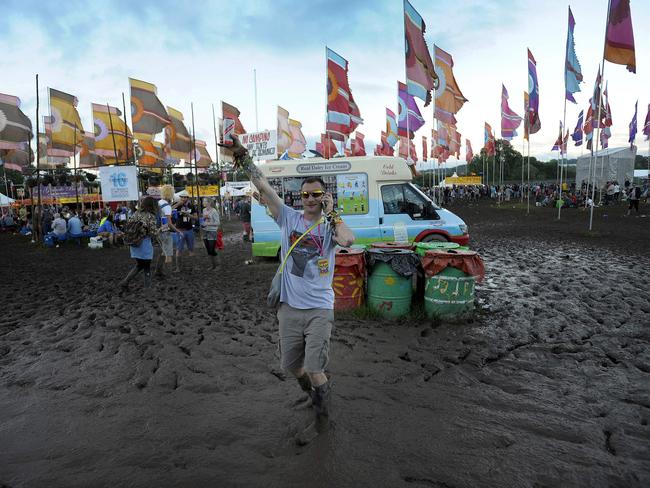 Around 200,000 people at the Glastonbury site could be critical in the vote. Picture: AFP /Andy Buchanan