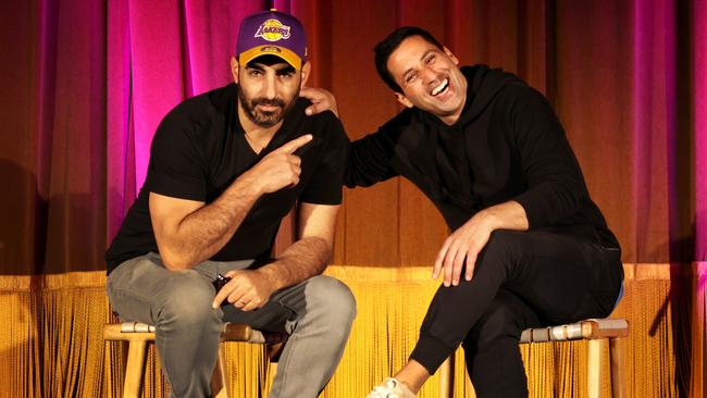 Israeli comedians Yohay Sponder, left, and Shahar Hason scrambled to find a new venue after the Chauvel Cinema, in Paddington, cancelled on the comedic duo. Picture: Jane Dempster