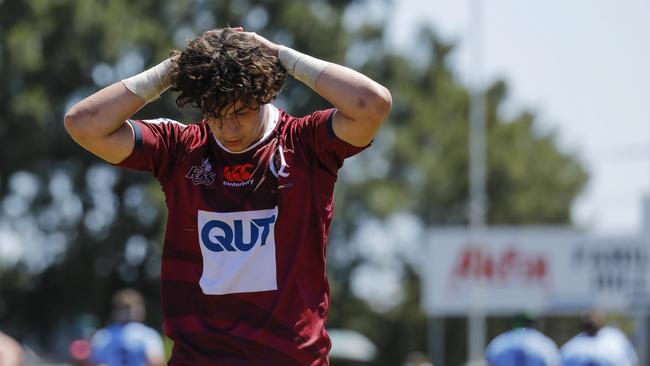 Trent Picot. Round 3 Super Rugby U16 between NSW Waratahs U16 v QLD Reds U16 at Forshaw Rugby Park, Sylvania Waters – Sunday 15th October 2022. Karen Watson