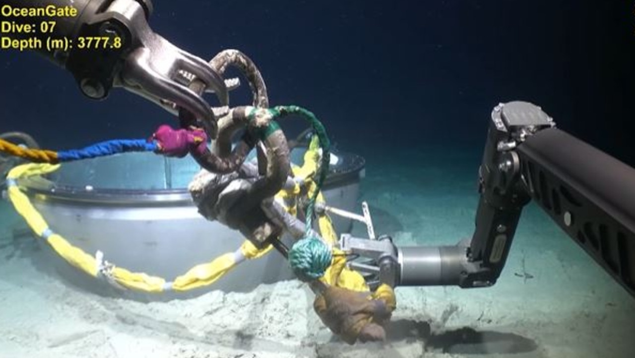 The submersible was recovered and transported to a secure facility for analysis. Picture: US Coast Guard