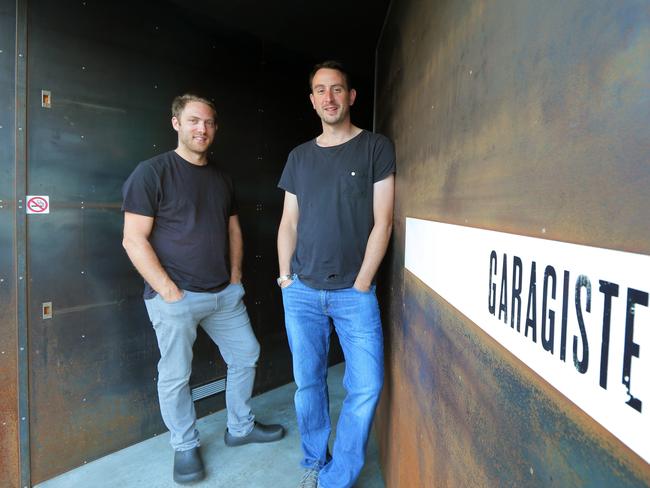 Co-Owners of Garagistes Luke Burgess and Kirk Richardson. Successful restaurant Garagistes will close in March this year.