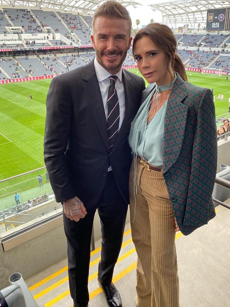 On March 1st, Victoria and David Beckham and their family travelled to Los Angeles when David's Inter Miami team played their first game away at Los Angeles FC, in California. Source - https://www.instagram.com/victoriabeckham/