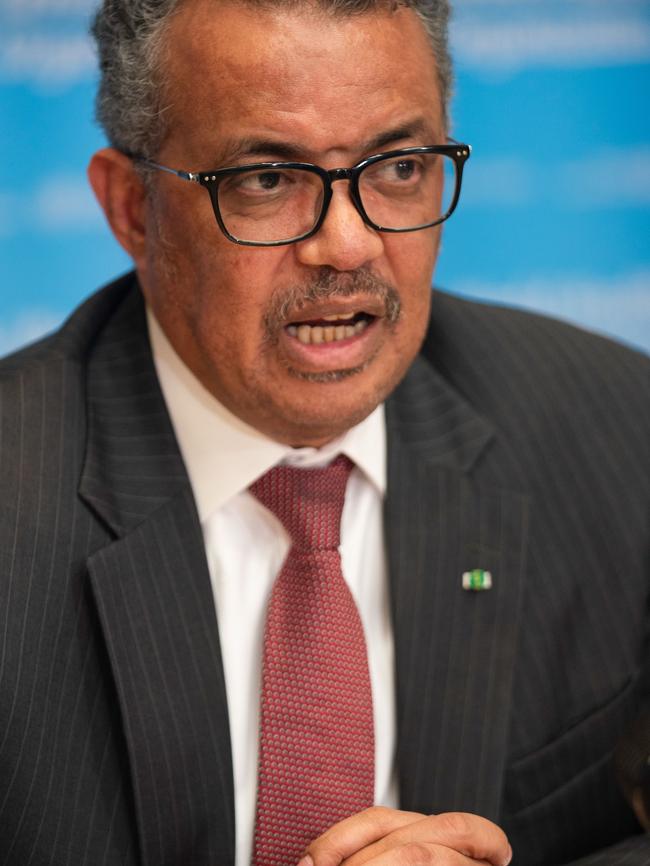 WHO director-general Tedros Adhanom Ghebreyesus. Picture: AFP/Christopher Black