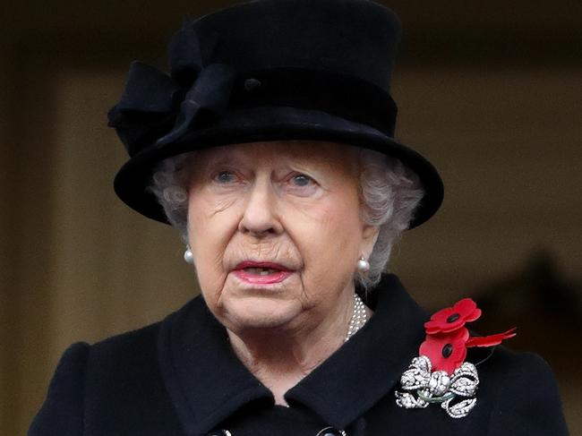 Queen Elizabeth II attends the annual Remembrance Sunday Service at The Cenotaph on November 12, 2017 in London, England. Picture: Max Mumby/Indigo/Getty Images