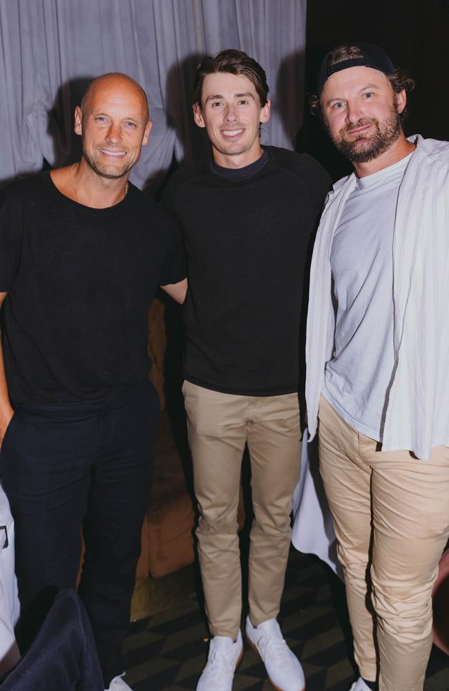 Nick Russian, Alex de Minaur and Matt Reid at Bar Bambi