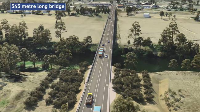 An artist's impression of the new bridge to be built in Dubbo. Picture: NSW Government