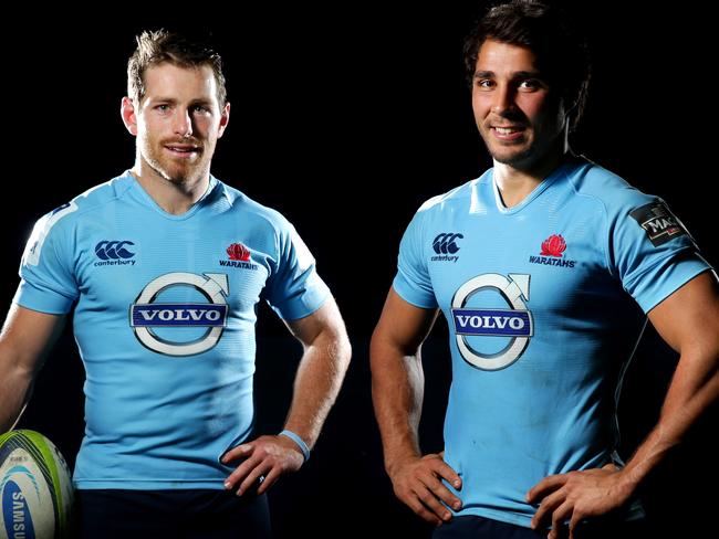 Waratahs playmakers Bernard Foley and Nick Phipps. Picture: Gregg Porteous