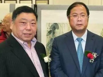 Ernest Wong with Chinese billionaire Huang Xiangmo. Picture: Facebook