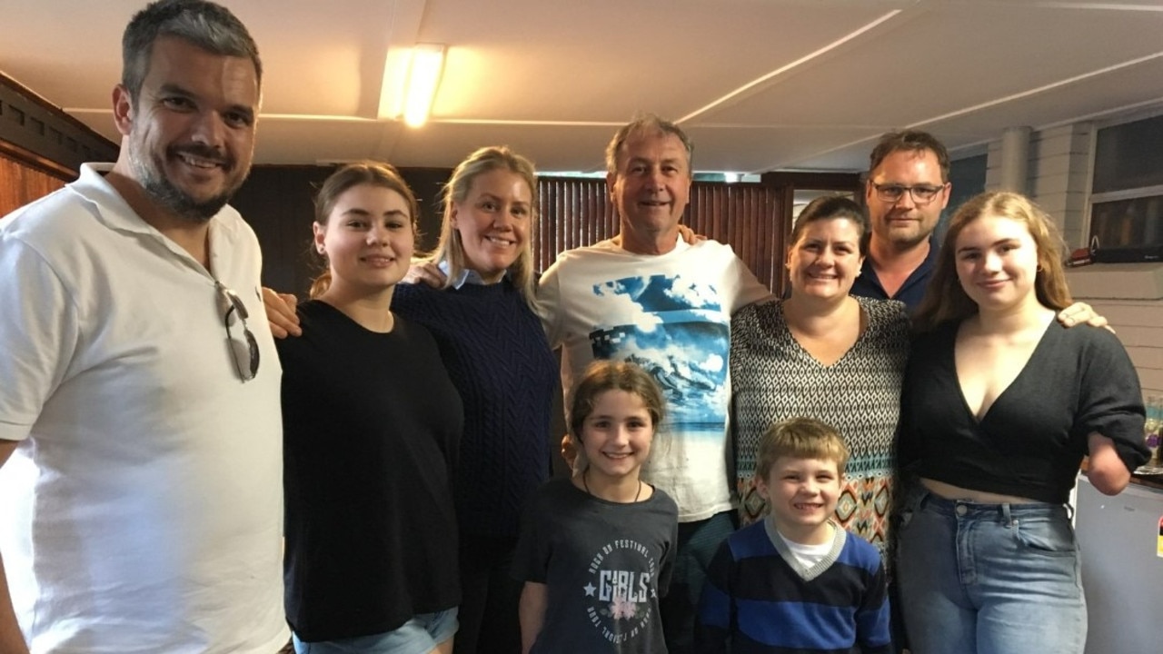 Luke Crust with his family. Picture: Supplied