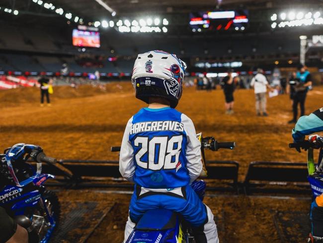 Nate Hargreaves readies himself for the Yamaha YZ65 Cup. Picture: Supplied.