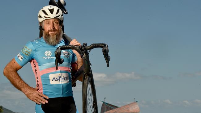 Cyclist Allan Jefferson will attempt to complete the Coast to Coast in record time. Picture: Evan Morgan