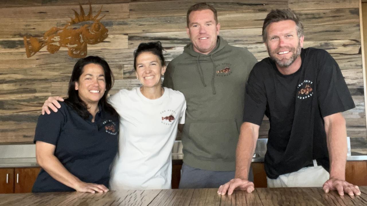 Justin Leppitsch, along with his wife Christie (middle) and local business partners Michelle and Justin Thorn, the team are ready to welcome patrons this weekend.