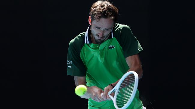 Daniil Medvedev is racing towards victory. (Photo by Phil Walter/Getty Images)