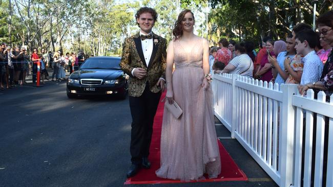 Ann Newton and Luca Jones at the North Rockhampton High School Formal 2023.
