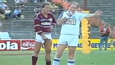 Don McKinnon was the first rugby league player to be caught urinating on live television, during the Manly vs Broncos game at Lang Park in 1988.