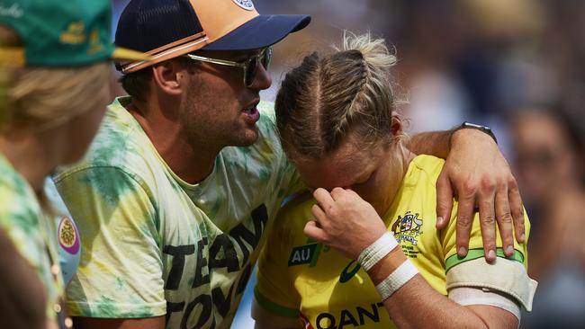 It was a brutal day in more ways than one for the Aussies.