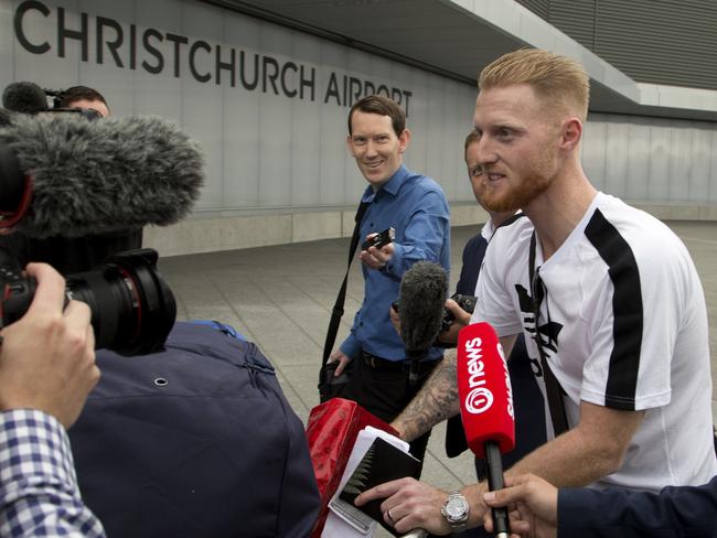 Ben Stokes (right) is ready and waiting in New Zealand. Picture: AP