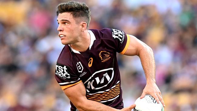 Brodie Croft could be replaced by Tom Dearden in the Broncos’ starting side against Melbourne. Picture: Bradley Kanaris/Getty Images