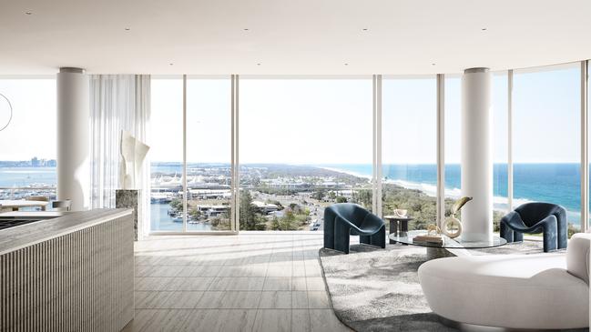 The penthouse will have views of The Spit.