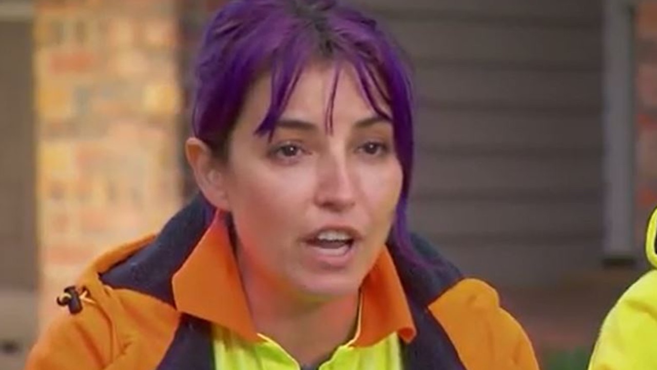 Despite declaring she first saw the schedule in an anonymous text message during last night’s episode, Tanya now says she actually saw the schedule on the whiteboard herself. Picture: Channel 9