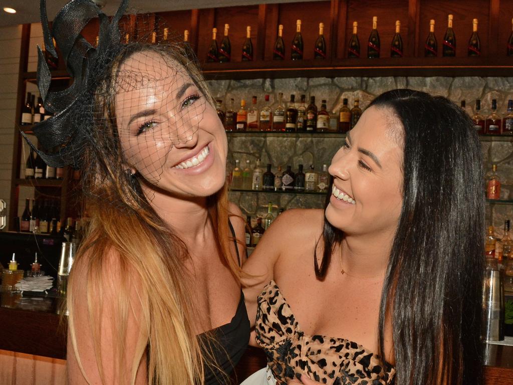 Alana Rootes and Hollie McCudden at Melbourne Cup celebrations at Miss Moneypenny's, Broadbeach. Picture: Regina King