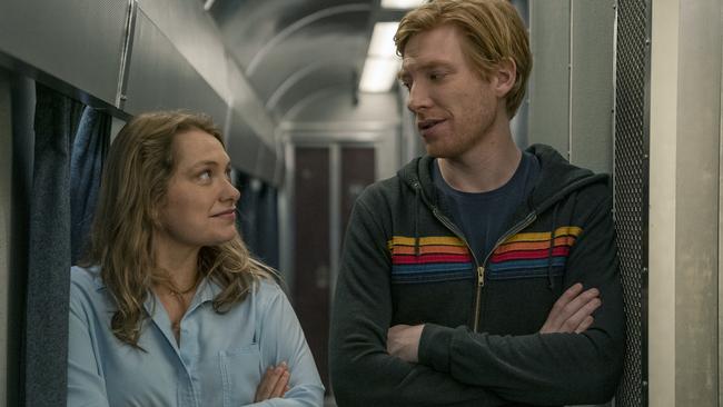 Merritt Weaver and Domhnall Gleeson in Run. Picture: Ken Worone