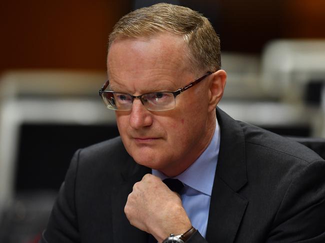 Governor of the Reserve Bank of Australia (RBA), Dr Philip Lowe, addresses the House of Representatives Standing Committee on Economics, at NSW State Parliament in Sydney in Sydney, Friday, February, 22, 2019. (AAP Image/Dean Lewins) NO ARCHIVING