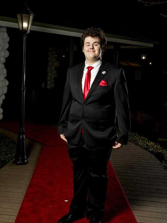 Formal for year 12 students from Emmanuel College. Zane Gladman. Picture: Jerad Williams