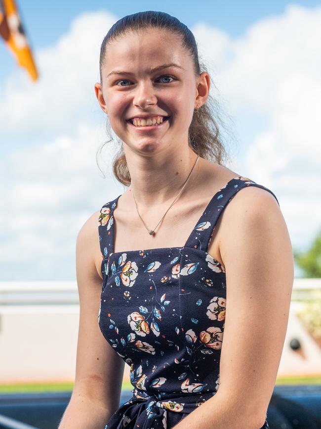 The Territory’s top scoring student for 2020, Laura Chapman from Darwin High School. Picture: Che Chorley