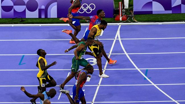 The race was so tight no-one was sure who had won. Picture: AFP